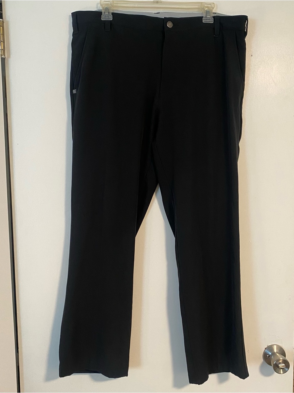 Adidas Ultimate365 Golf Pants Mens 36x30 Black Stretch Performance Flat Front